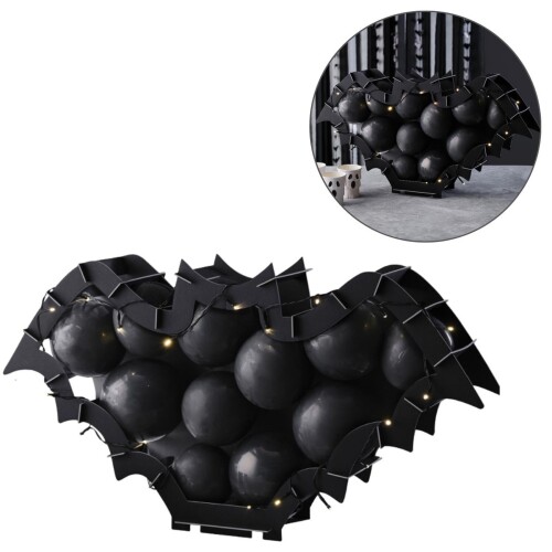 Fledermaus Licht Set 90cm schwarz
