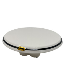Weihnachtsteller Porzellan 8x27cm creme