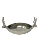 Schale Rentier Nickel 14x27cm silber