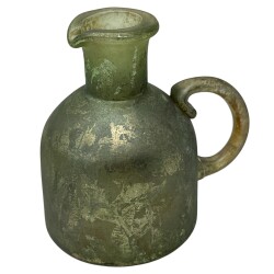 Vase Rusa Glas 12x12cm eukalyptus