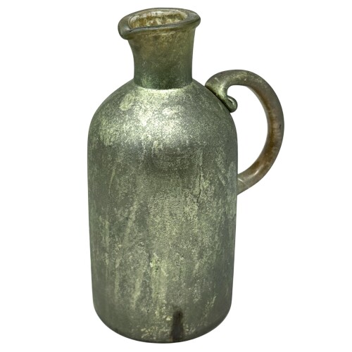 Vase Rusa Glas 16x14cm eukalyptus