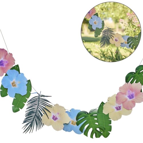 Girlande Tropical Papier 2m bunt