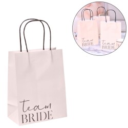 Geschenktasche -Team Bride- 6er-Set Papier