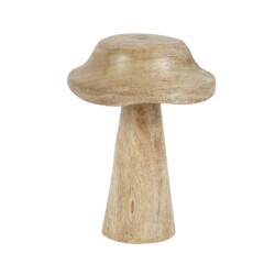 Pilz Deko Holz 14x10cm braun