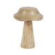Pilz Deko Holz 14x10cm braun