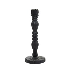 Kerzenhalter -Jeraldo- Holz 38x15cm schwarz