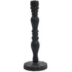 Kerzenhalter -Jeraldo- Holz 45x15cm schwarz