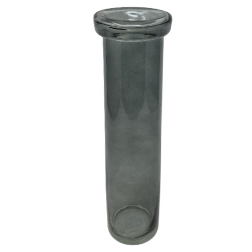 Vase Missy konisch Glas 28x7cm grau