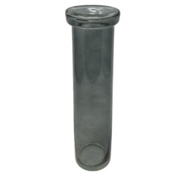 Vase Missy konisch Glas 28x7cm grau