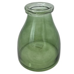 Vase Missy rund Glas 19x15cm grün