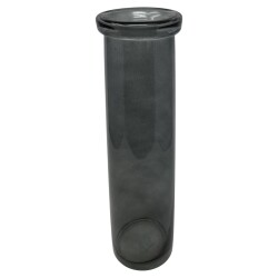 Vase Missy konisch Glas 36x10cm grau