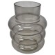 Vase Nikky Welle Glas 22x17cm grau
