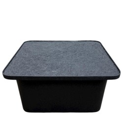 Tisch Madison Metall 33x70cm schwarz