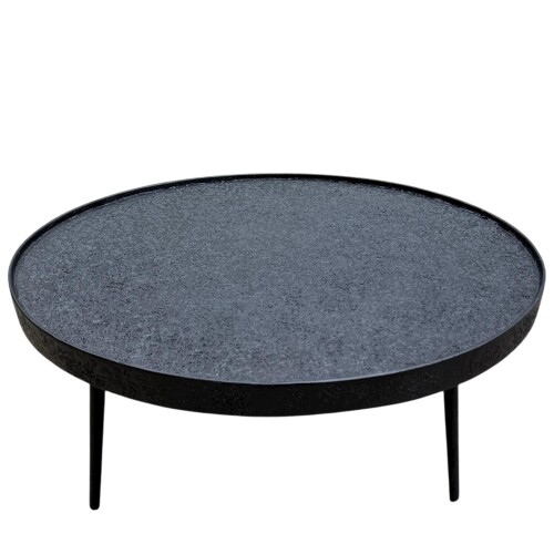 Beistelltisch Madison Metall 36x74cm schwarz