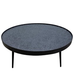 Beistelltisch Madison Metall 36x74cm schwarz