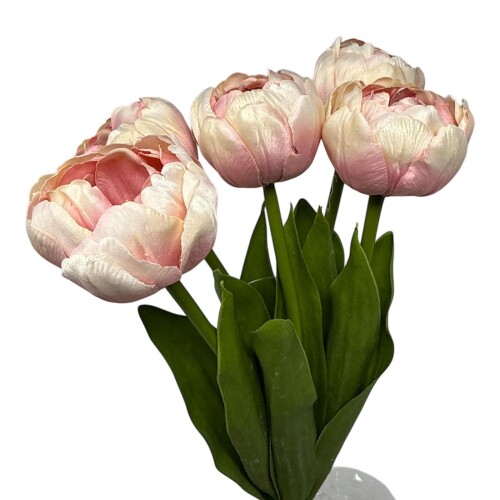 Kunstblume -Tulpenbund- 43cm hellrosa