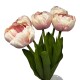 Kunstblume -Tulpenbund- 43cm hellrosa