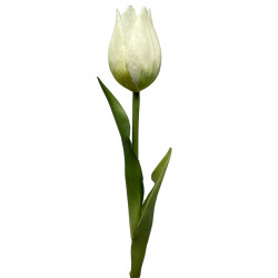 Kunstblume Tulpe Real Touch 27cm weiss