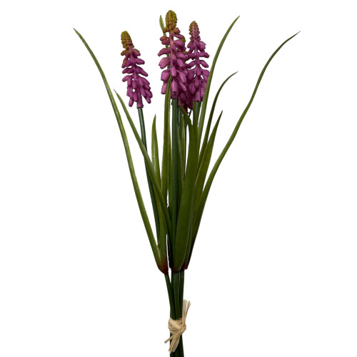 Kunstblume -Traubenhyazintenbund- 32cm pink