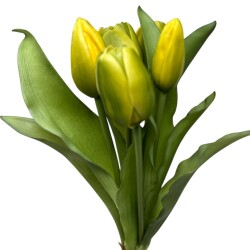 Kunstblume -Tulpenbund- 30cm grün-gelb
