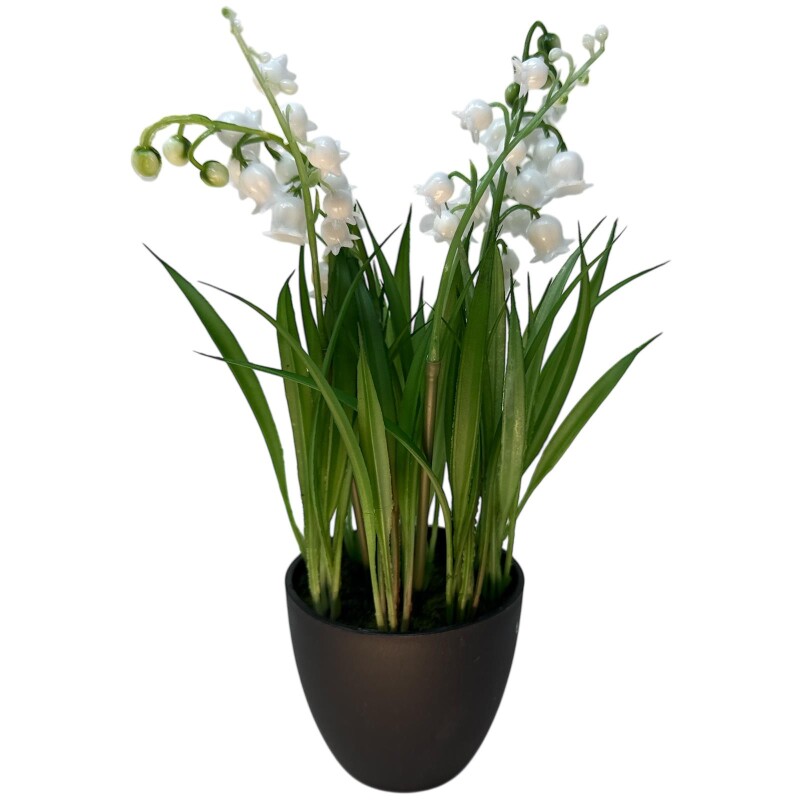 Kunstpflanze Maiglöckchen 27cm weiss