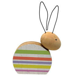 Hase Holz 12cm bunt