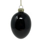 Ei Osterdeko Glas 9x6cm schwarz
