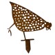 Huhn Metall 29x35cm rost