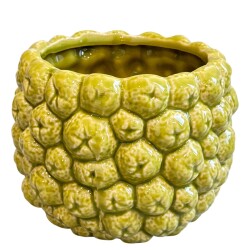 Blumentopf -Frutti- Keramik 13x16cm grün