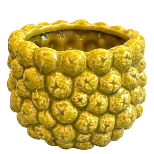 Blumentopf -Frutti- Keramik 11x14cm grün