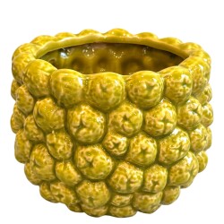 Blumentopf -Frutti- Keramik 11x14cm grün