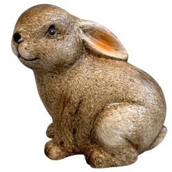Hase Dekofigur Keramik 13cm braun