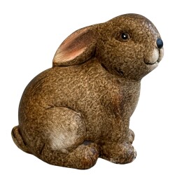 Hase Dekofigur Keramik 9cm braun
