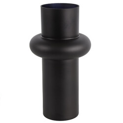 Vase -Amy- Keramik 31x17cm schwarz