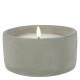 LED Topfkerze 8x15cm grau