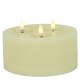 LED Stumpenkerze x3 10x15cm creme