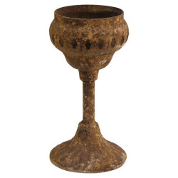 Kerzenhalter -Humpty- Metall 17cm rost