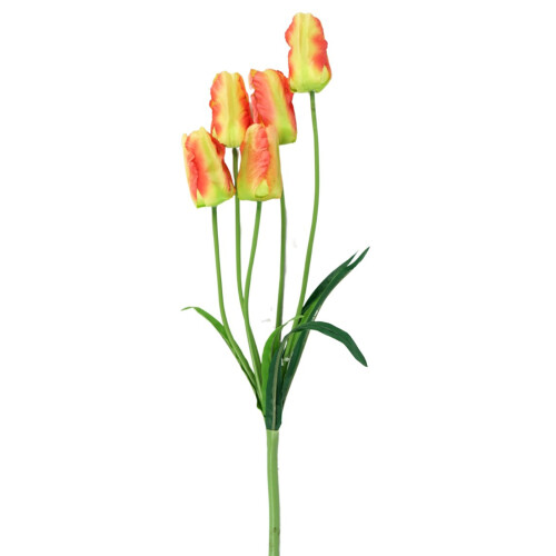 Kunstblume Tulpe 58cm gelb-orange