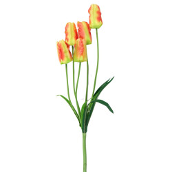 Kunstblume Tulpe 58cm gelb-orange