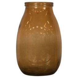 Vase Glas 28x18cm braun