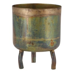 Teelichhalter -Dobra- Metall 12x10cm bronze-mix