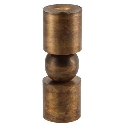 Kerzenleuchter -Dobra- Metall 18x6cm gold
