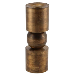 Kerzenleuchter -Dobra- Metall 18x6cm gold