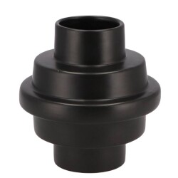 Vase -Stairs- Keramik 15cm schwarz