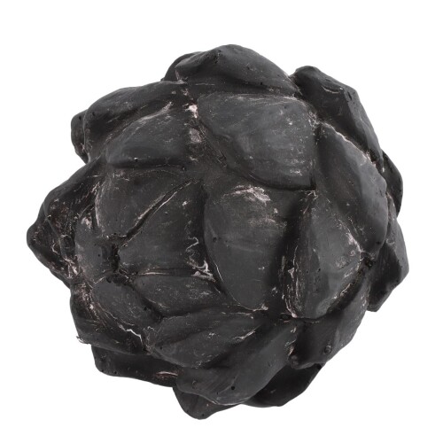 Artischoke Deko Polyresin 12x12cm schwarz