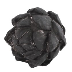 Artischoke Deko Polyresin 12x12cm schwarz