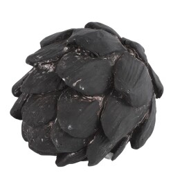 Artischoke Deko Polyresin 11x10cm schwarz