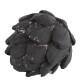 Artischoke Deko Polyresin 11x10cm schwarz