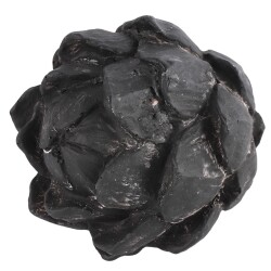 Artischoke Deko Polyresin 15x15cm schwarz