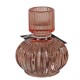 Kerzenhalter Flakon Glas 9cm rosa